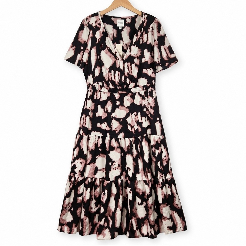 NIC + ZOE Day Dream Dress Womens Large Spring Shadow Maxi Pockets NWT A672660